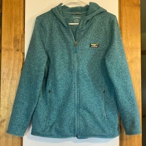 L.L. Bean Aqua Blue Hooded Jacket